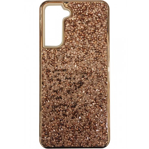 Samsung Galaxy S21 Glitter Bling Case Gold